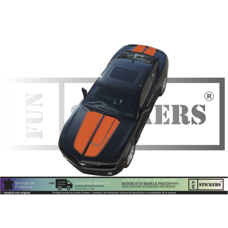 Chevrolet Camaro kit complet bandes capot hayon autocollant Fun Stickers