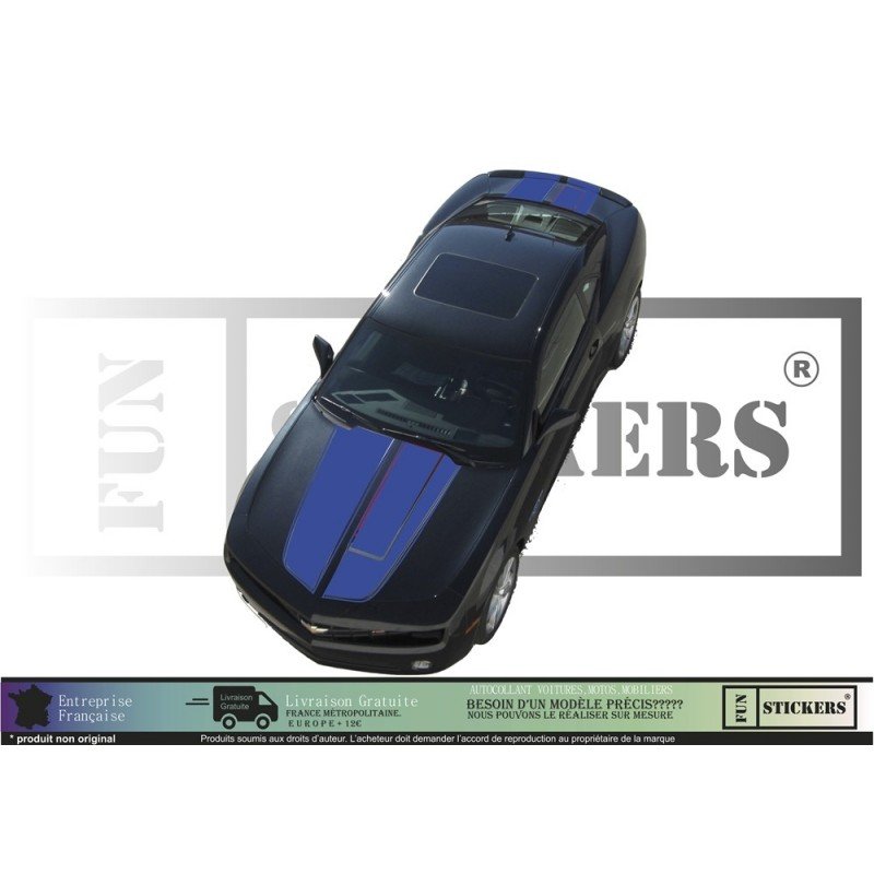 Chevrolet Camaro Complete Hayon Capot Bands - Tuning Sticker Sticker Graphic Decals