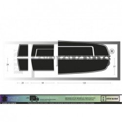 Chevrolet Camaro Complete Hayon Capot Bands - Tuning Sticker Sticker Graphic Decals