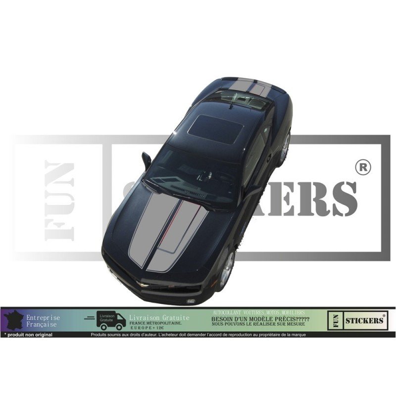 Chevrolet Camaro Complete Hayon Capot Bands - Tuning Sticker Sticker Graphic Decals