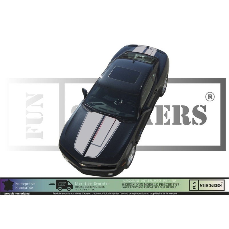 Chevrolet Camaro Complete Hayon Capot Bands - Tuning Sticker Sticker Graphic Decals
