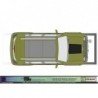 Jeep Renegade bande capot plein autocollante tuning sport Fun Stickers