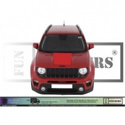 Jeep Renegade bande capot plein autocollante tuning sport Fun Stickers