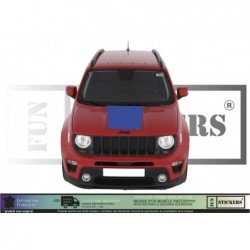 Jeep Renegade Full Hood Band - Tuning Sticker Sticker Graphic Decals