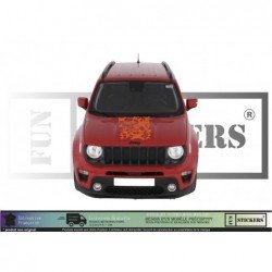 Jeep Renegade bande capot Quick autocollante tuning sport Fun Stickers