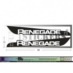Jeep Renegade kit deco ailes laterales tuning autocollant Fun Stickers