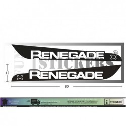 JEEP RENEGADE déco ailes latérales  - Tuning Sticker Autocollant Graphic Decals