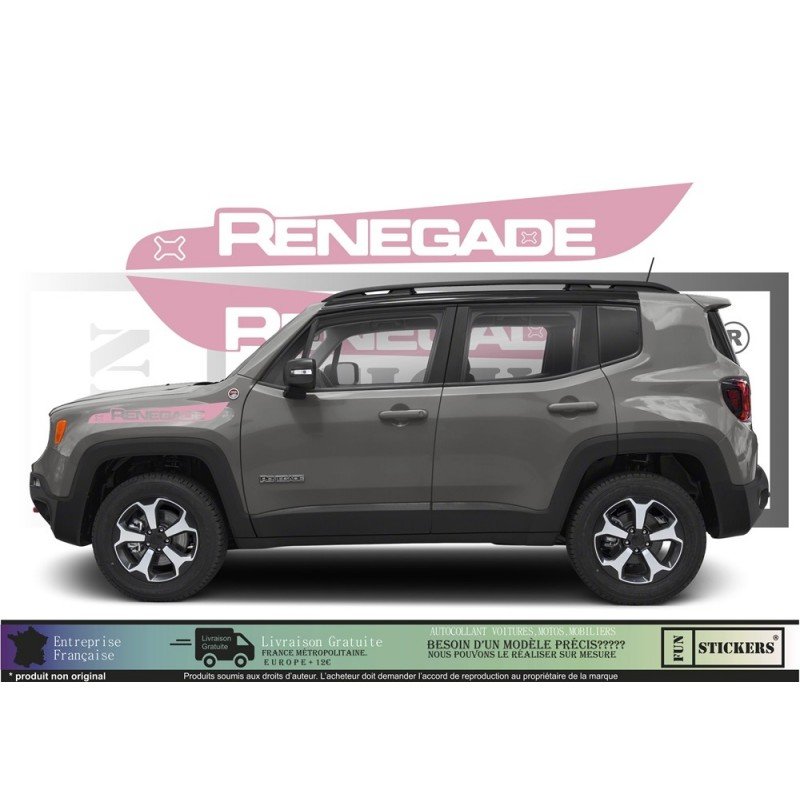 Jeep Renegade kit deco ailes laterales tuning autocollant Fun Stickers
