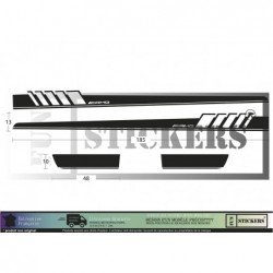 Mercedes bandes bas de caisse style AMG autocollantes Fun Stickers
