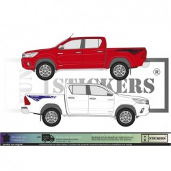 TOYOTA HILUX TRD 4x4 OFF ROAD Benne décoration - Kit Complet - Tuning Sticker Autocollant Graphic Decals