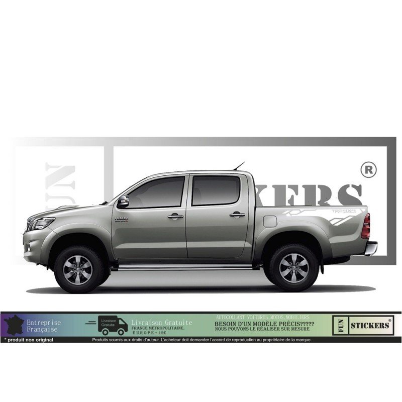 TOYOTA HILUX TRD 4x4 OFF ROAD Benne Decoration - Complete Kit - Tuning Sticker Sticker Graphic Decals