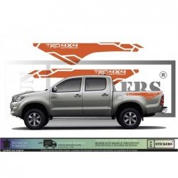 TOYOTA HILUX TRD 4x4 OFF ROAD Benne Decoration - Complete Kit - Tuning Sticker Sticker Graphic Decals