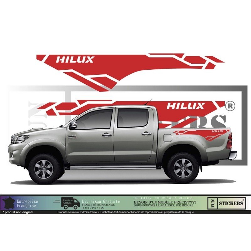 TOYOTA HILUX 4x4 - Complete Kit - Tuning Sticker Sticker Graphic Decals