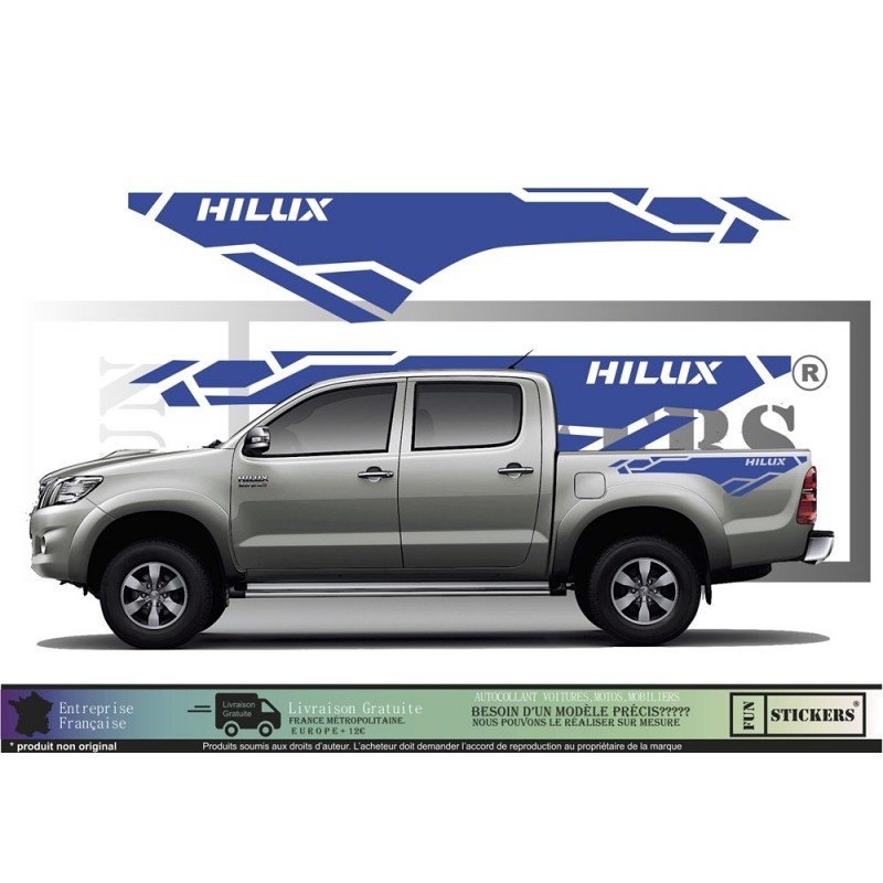 Toyota Hilux 4x4 kit complet autocollant tuning sticker Fun Stickers