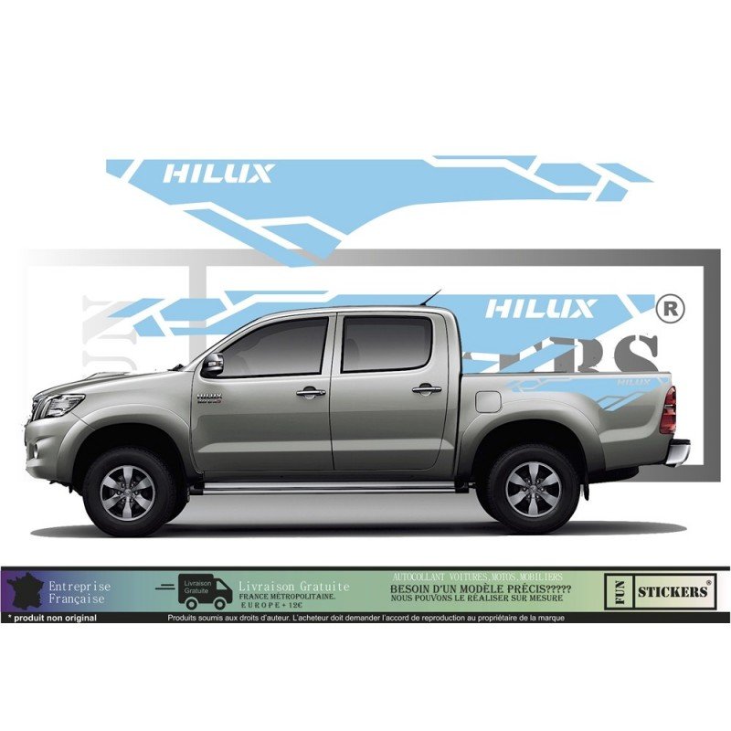 Toyota Hilux 4x4 kit complet autocollant tuning sticker Fun Stickers