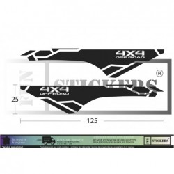 TOYOTA HILUX OFF ROAD 4x4  - Kit Complet - Tuning Sticker Autocollant Graphic Decals