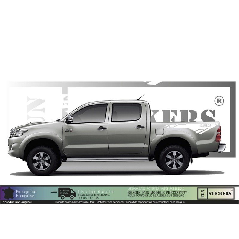 Toyota Hilux OFF ROAD 4x4 kit complet autocollant tuning sticker Fun Stickers
