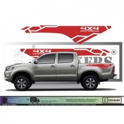Toyota Hilux OFF ROAD 4x4 kit complet autocollant tuning sticker Fun Stickers