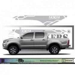 Toyota Hilux OFF ROAD 4x4 kit complet autocollant tuning sticker Fun Stickers