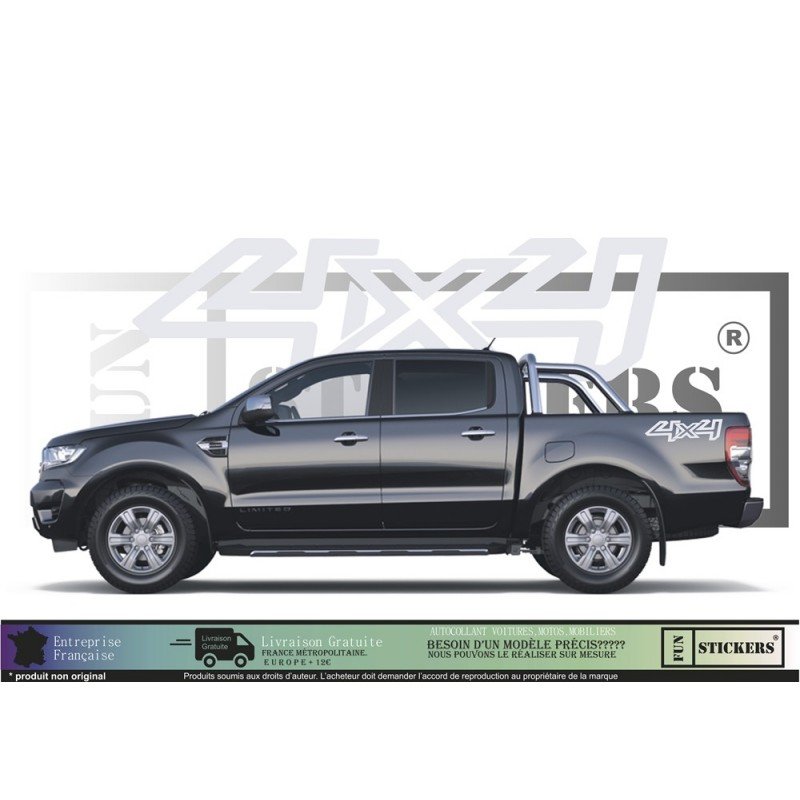 Kit autocollant universel 4x4 pick-up utilitaire Ford toutes marques Fun Stickers