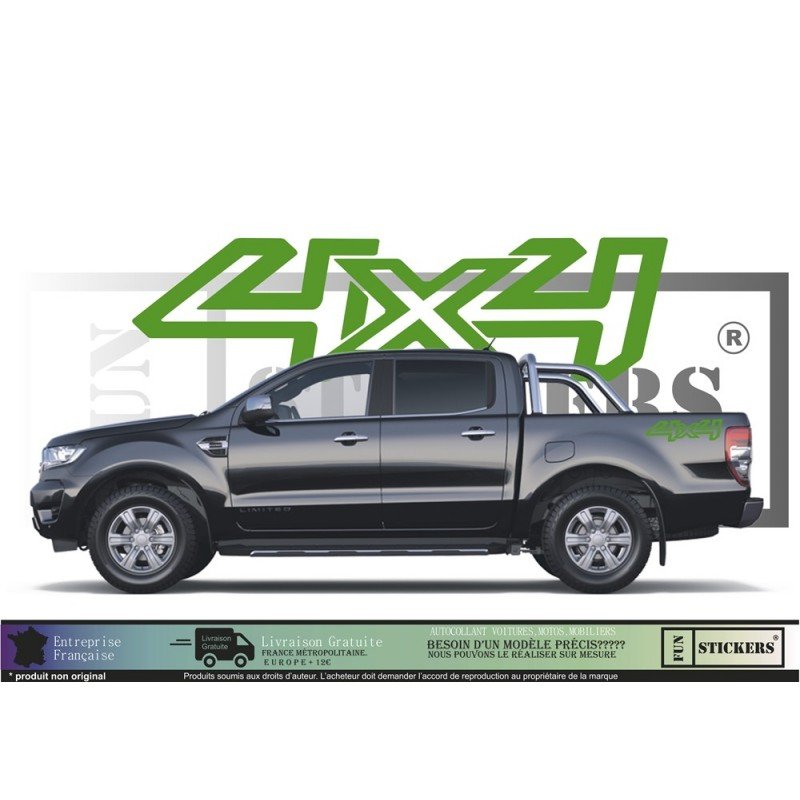 Kit autocollant universel 4x4 pick-up utilitaire Ford toutes marques Fun Stickers