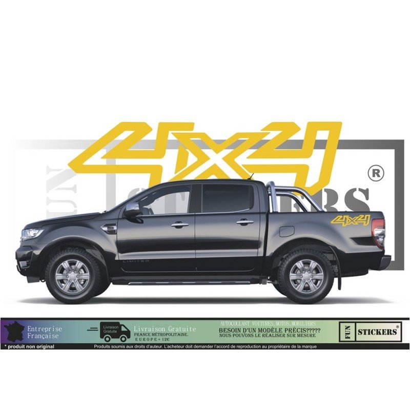 Kit autocollant universel 4x4 pick-up utilitaire Ford toutes marques Fun Stickers
