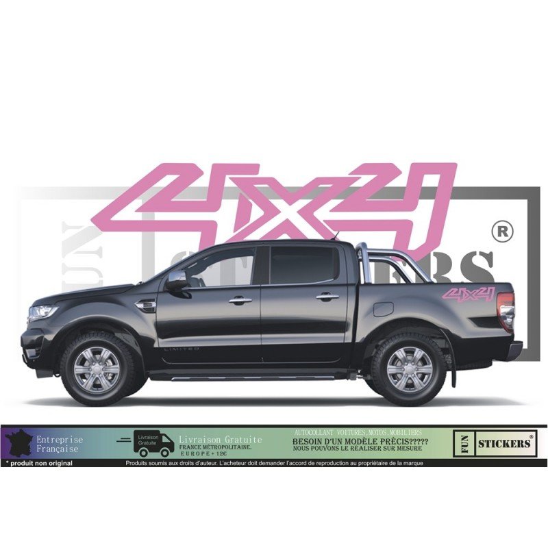 Kit autocollant universel 4x4 pick-up utilitaire Ford toutes marques Fun Stickers