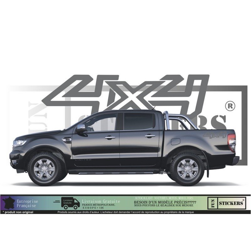 Kit autocollant universel 4x4 pick-up utilitaire Ford toutes marques Fun Stickers