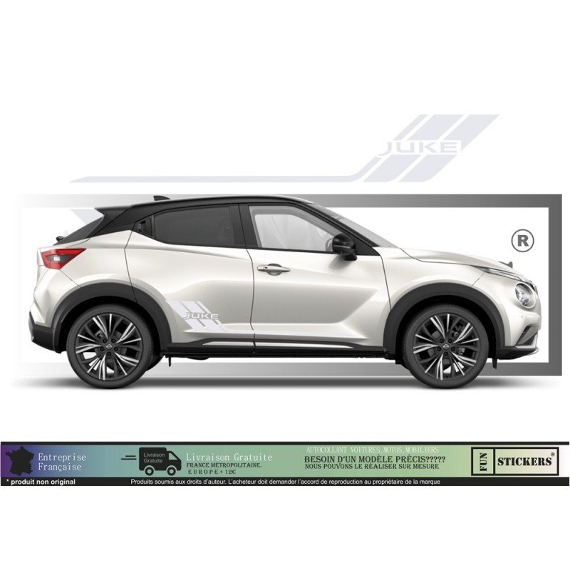 Nissan Juke bandes laterales kit autocollants stickers vinyle Fun Stickers