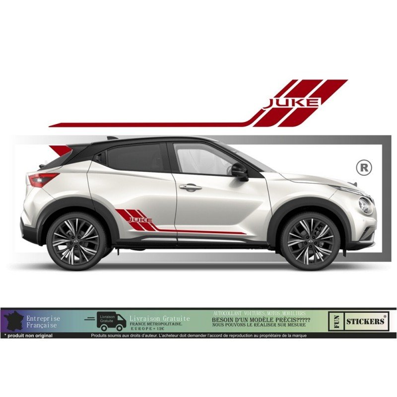 Nissan Juke bandes laterales kit autocollants stickers vinyle Fun Stickers