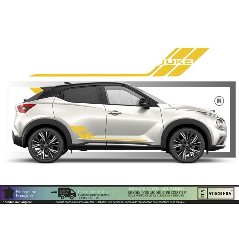 Nissan Juke bandes laterales kit autocollants stickers vinyle Fun Stickers