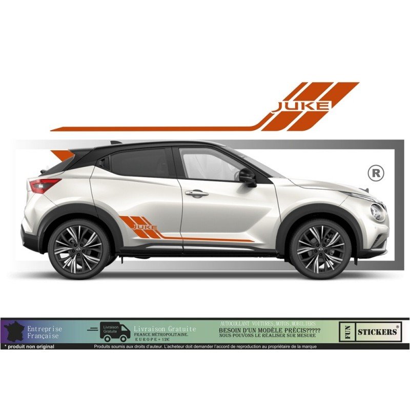Nissan Juke bandes laterales kit autocollants stickers vinyle Fun Stickers