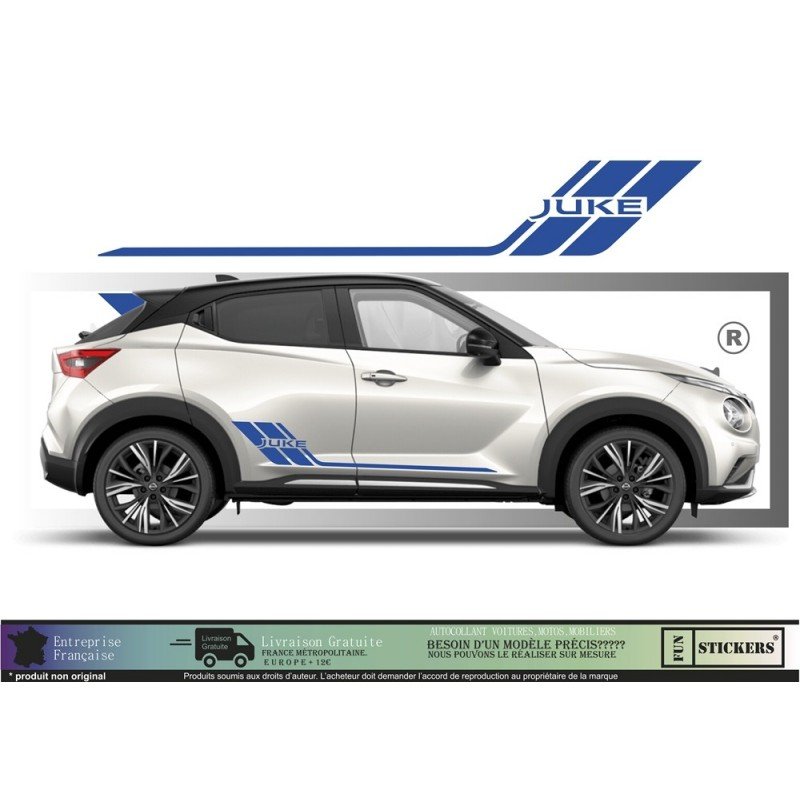 Nissan Juke bandes laterales kit autocollants stickers vinyle Fun Stickers