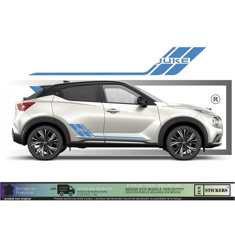 Nissan Juke bandes laterales kit autocollants stickers vinyle Fun Stickers