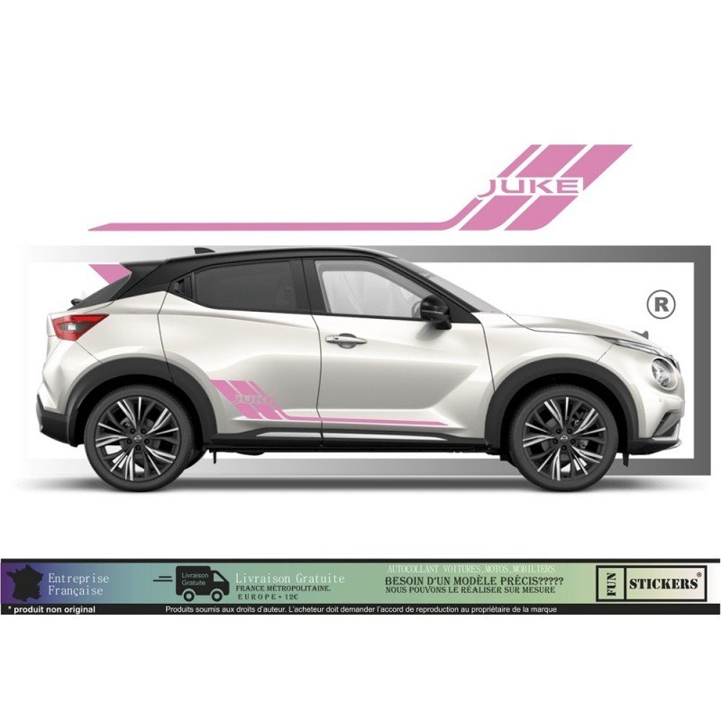 Nissan Juke bandes laterales kit autocollants stickers vinyle Fun Stickers