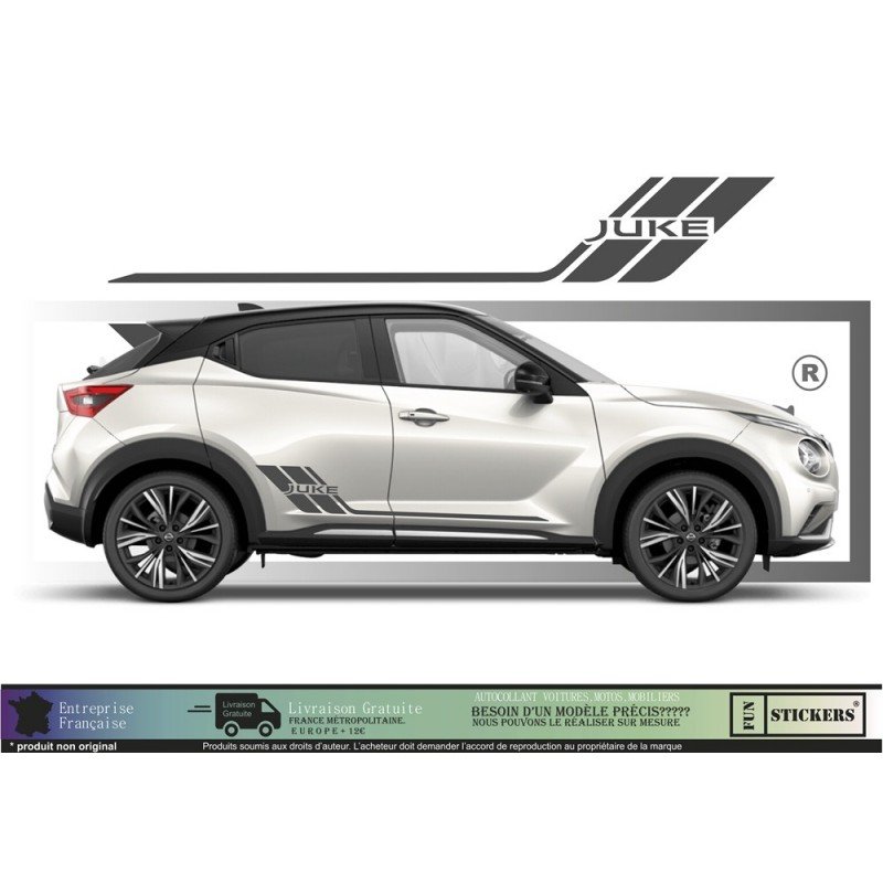 Nissan Juke bandes laterales kit autocollants stickers vinyle Fun Stickers