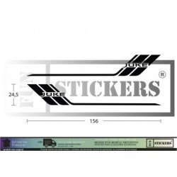 Nissan Juke bandes laterales kit autocollants stickers vinyle Fun Stickers