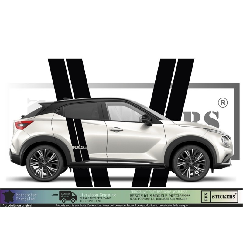 Nissan Juke Bandes  - Kit Complet - Tuning Sticker Autocollant Graphic Decals