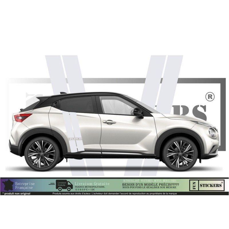 Nissan Juke bandes laterales kit complet autocollant sticker Fun Stickers