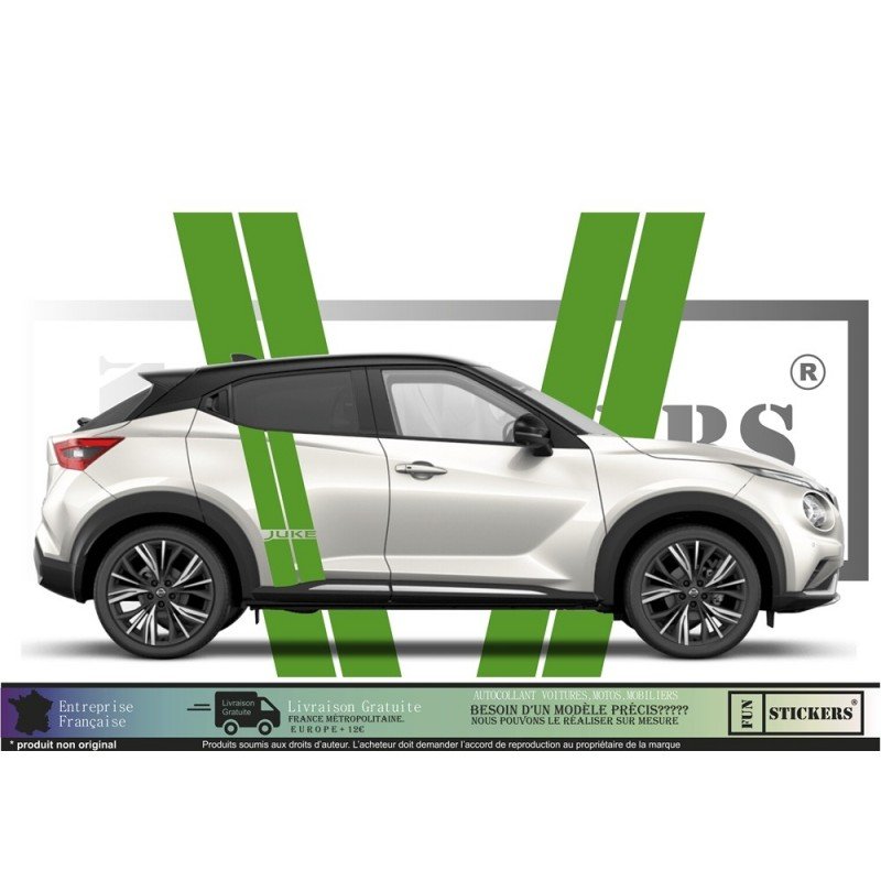 Nissan Juke bandes laterales kit complet autocollant sticker Fun Stickers