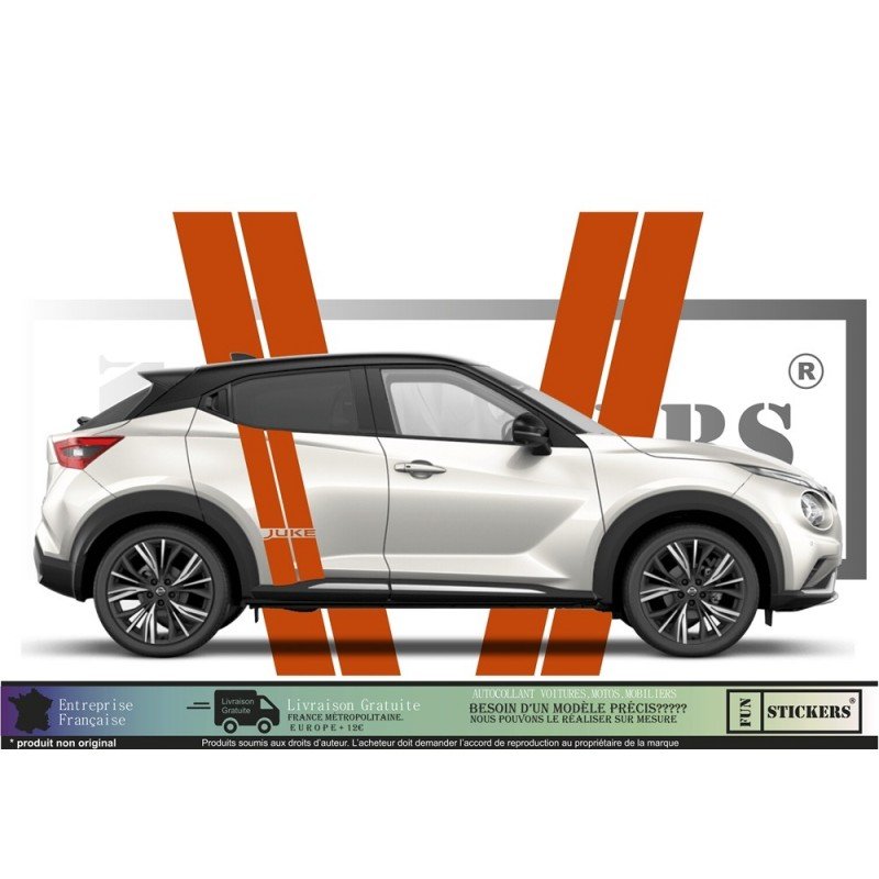 Nissan Juke bandes laterales kit complet autocollant sticker Fun Stickers