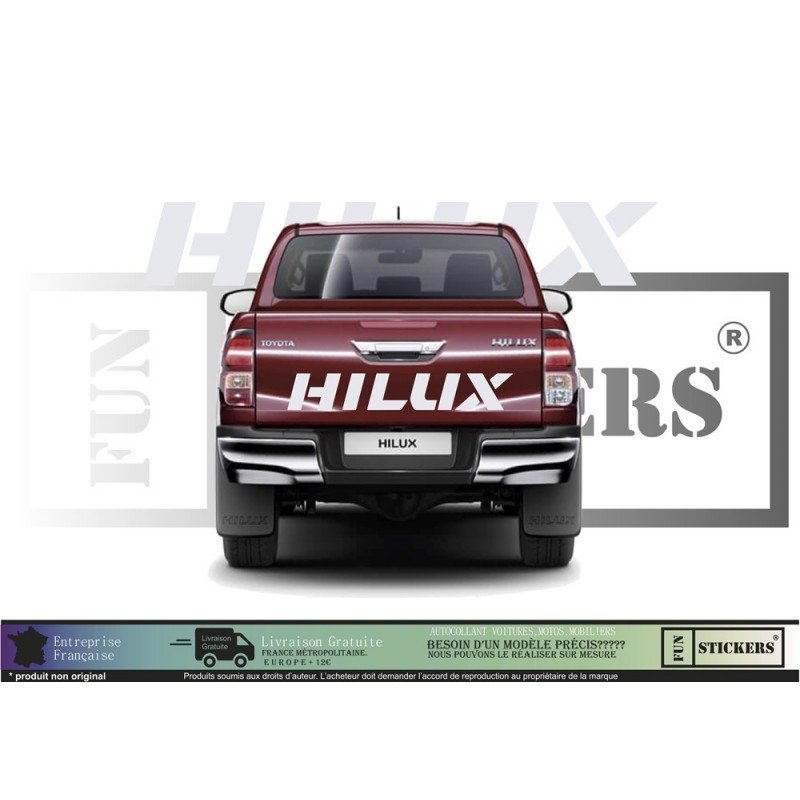 Sticker logo benne Toyota Hilux kit autocollant 4x4 Fun Stickers