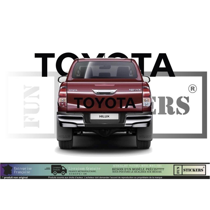 Toyota Hilux Benne Logo Toyota - Complete Kit - Tuning Sticker Sticker Graphic Decals