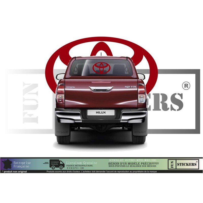 Toyota kit logo constructeur complet autocollant tuning Fun Stickers