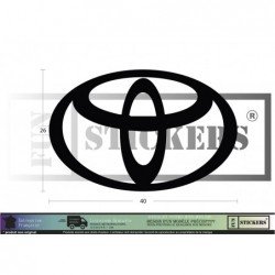 Toyota kit logo constructeur complet autocollant tuning Fun Stickers