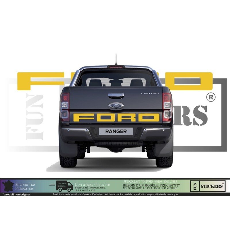 Ford Ranger Raptor kit logo constructeur complet autocollant Fun Stickers