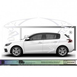 Peugeot Logo Lion ST GTI racing - - Complete Kit - Tuning Sticker Sticker Graphic Decals