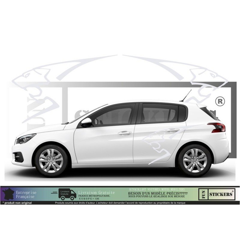 Peugeot Logo Lion ST GTI racing - - Complete Kit - Tuning Sticker Sticker Graphic Decals