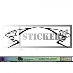 Peugeot Logo Lion ST GTI racing - - Complete Kit - Tuning Sticker Sticker Graphic Decals