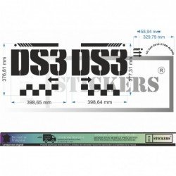 Citroen DS3 kit logos stickers lateraux capot tuning Fun Stickers